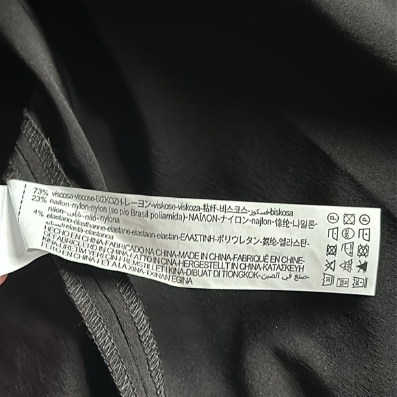 Zara Black Slim Pencil Skirt Maxi Shirt Dress Button Down NWT XS - Picture 11 of 11